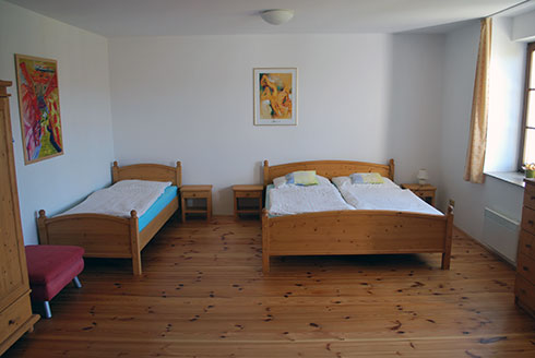 Ložnice apartmánu Víra